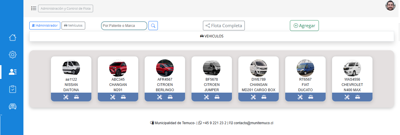 Tabla Vehiculos